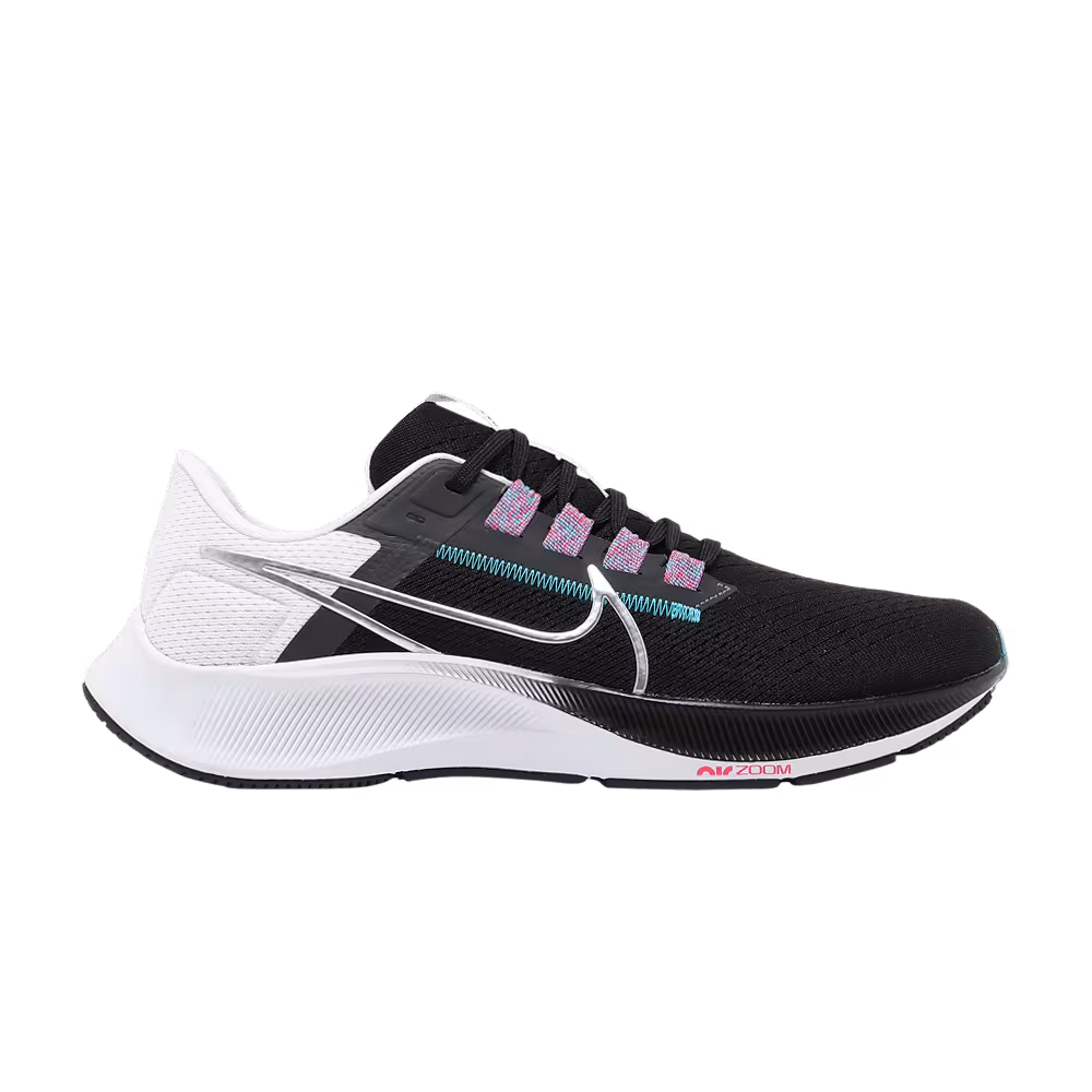 Nike Air Zoom Pegasus 38 Black Metallic Silver