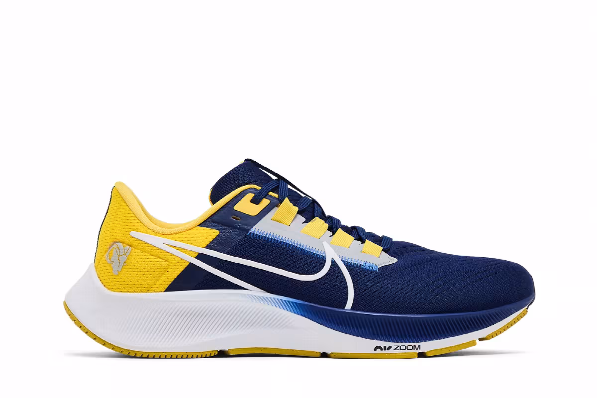 NFL x Nike Air Zoom Pegasus 38 Los Angeles Rams, view 2