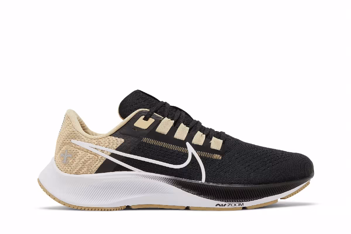 Nike NFL x Air Zoom Pegasus 38 New Orleans Saints, view 2