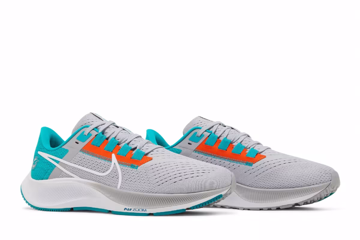 NFL x Nike Air Zoom Pegasus 38 Miami Dolphins, view 9