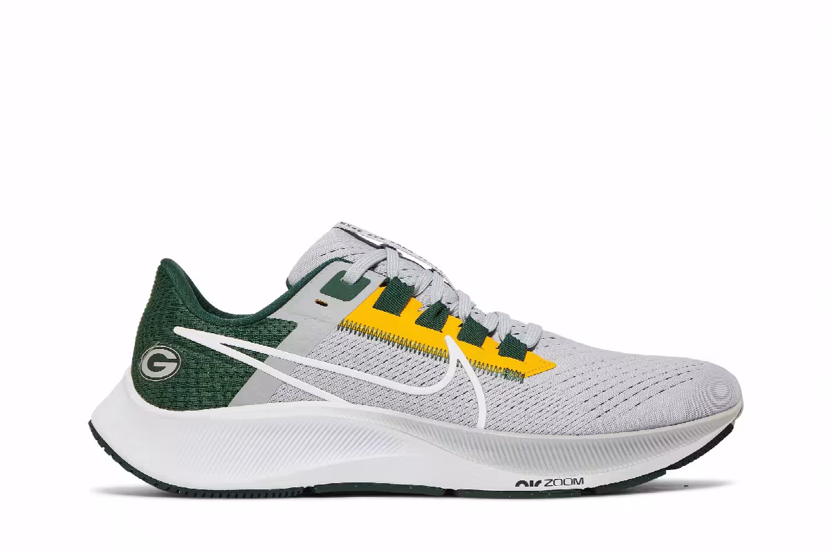 NFL x Nike Air Zoom Pegasus 38 Green Bay Packers, view 2