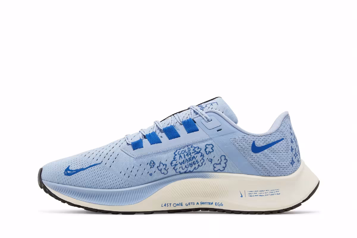 Nathan Bell x Nike Air Zoom Pegasus 38 A.I.R. Run To A Magical Place - Aluminum, view 4