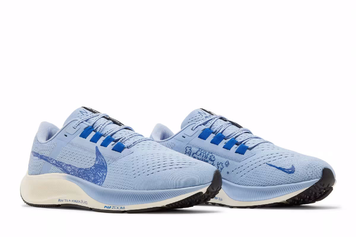 Nathan Bell x Nike Air Zoom Pegasus 38 A.I.R. Run To A Magical Place - Aluminum, view 9