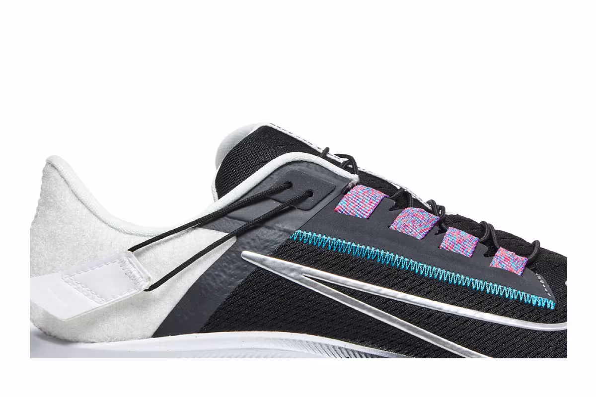 Nike Air Zoom Pegasus 38 FlyEase Black Metallic Silver, view 3