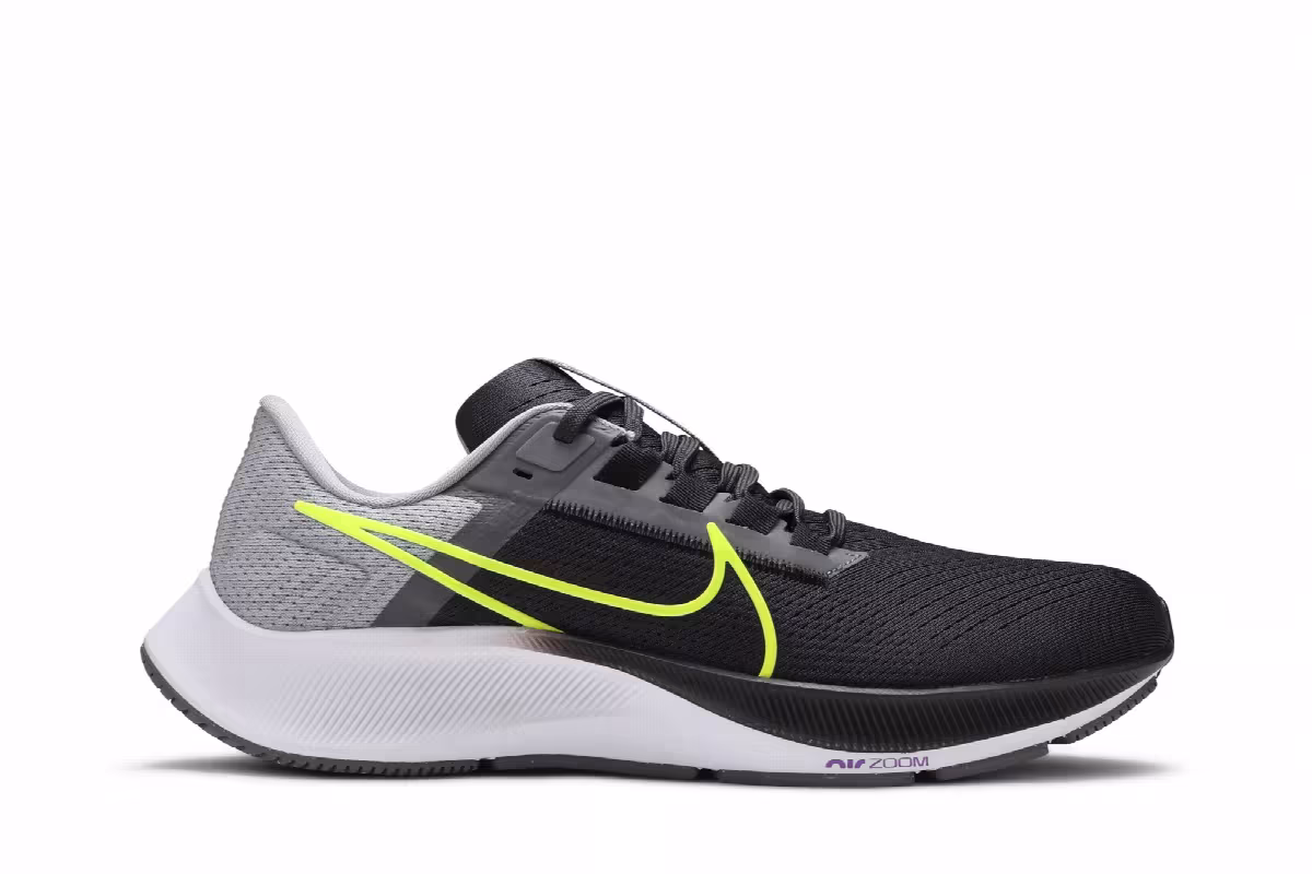 Nike Air Zoom Pegasus 38 Dark Smoke Grey Volt, view 2