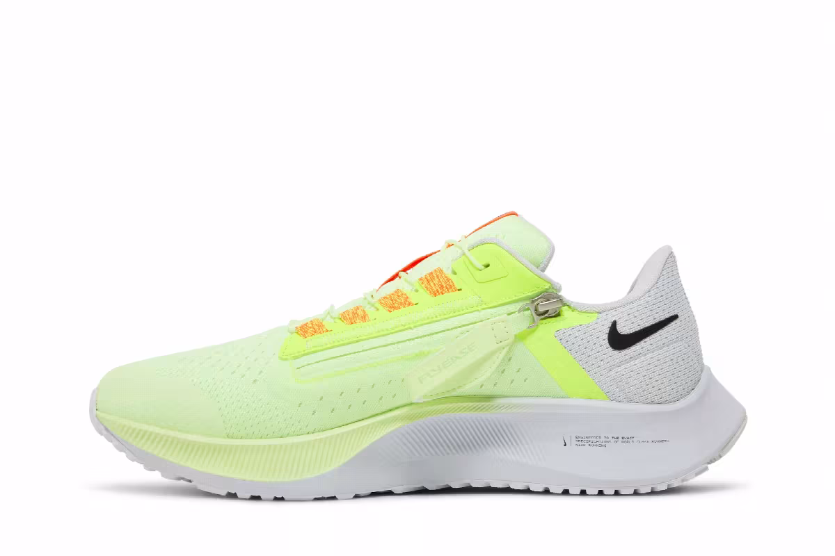 Nike Air Zoom Pegasus 38 FlyEase Extra Wide Barely Volt, view 4