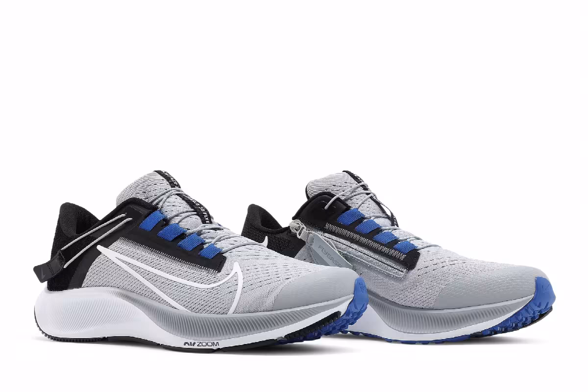 Nike Air Zoom Pegasus 38 FlyEase Wolf Grey Hyper Royal, view 9