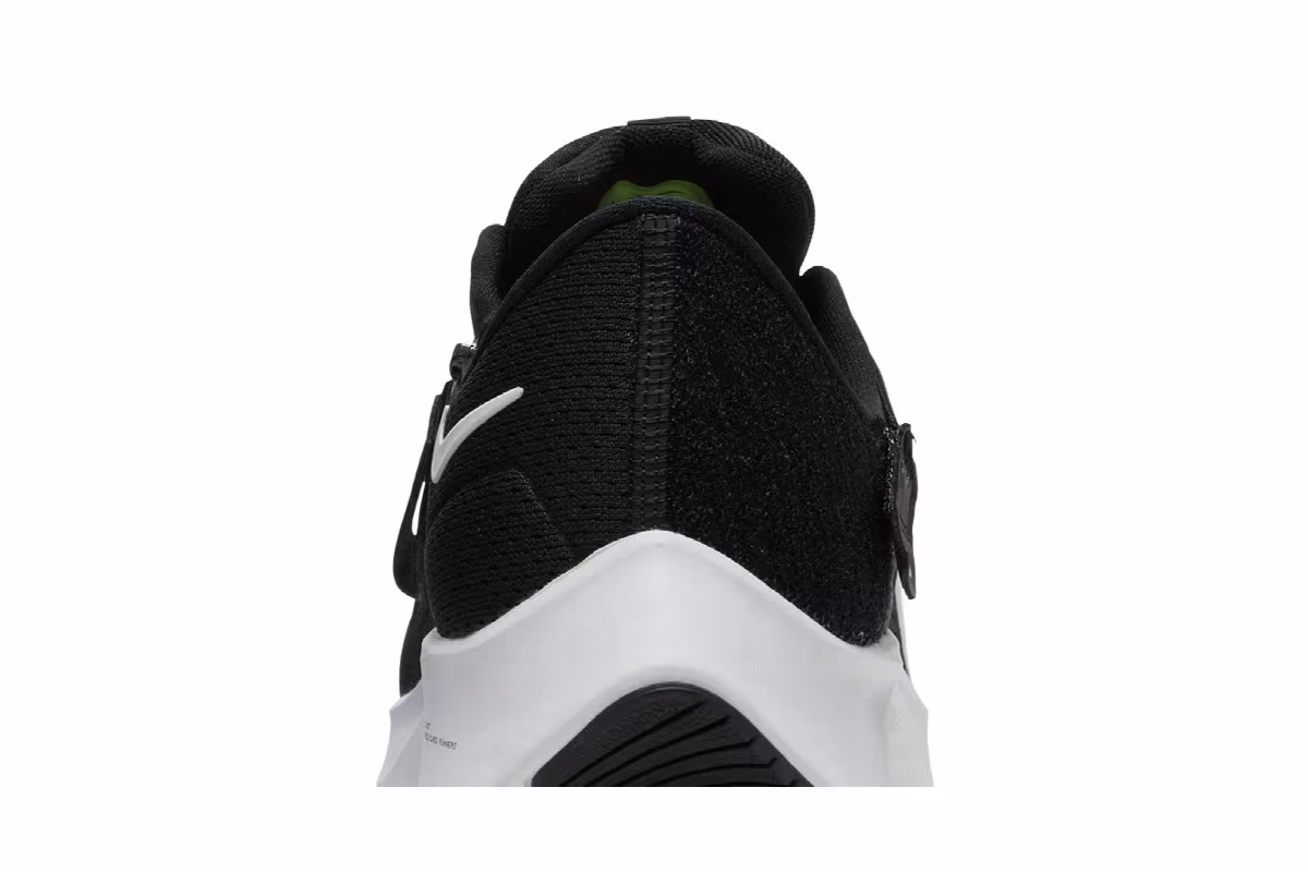Nike Air Zoom Pegasus 38 FlyEase Extra Wide Black White, view 8