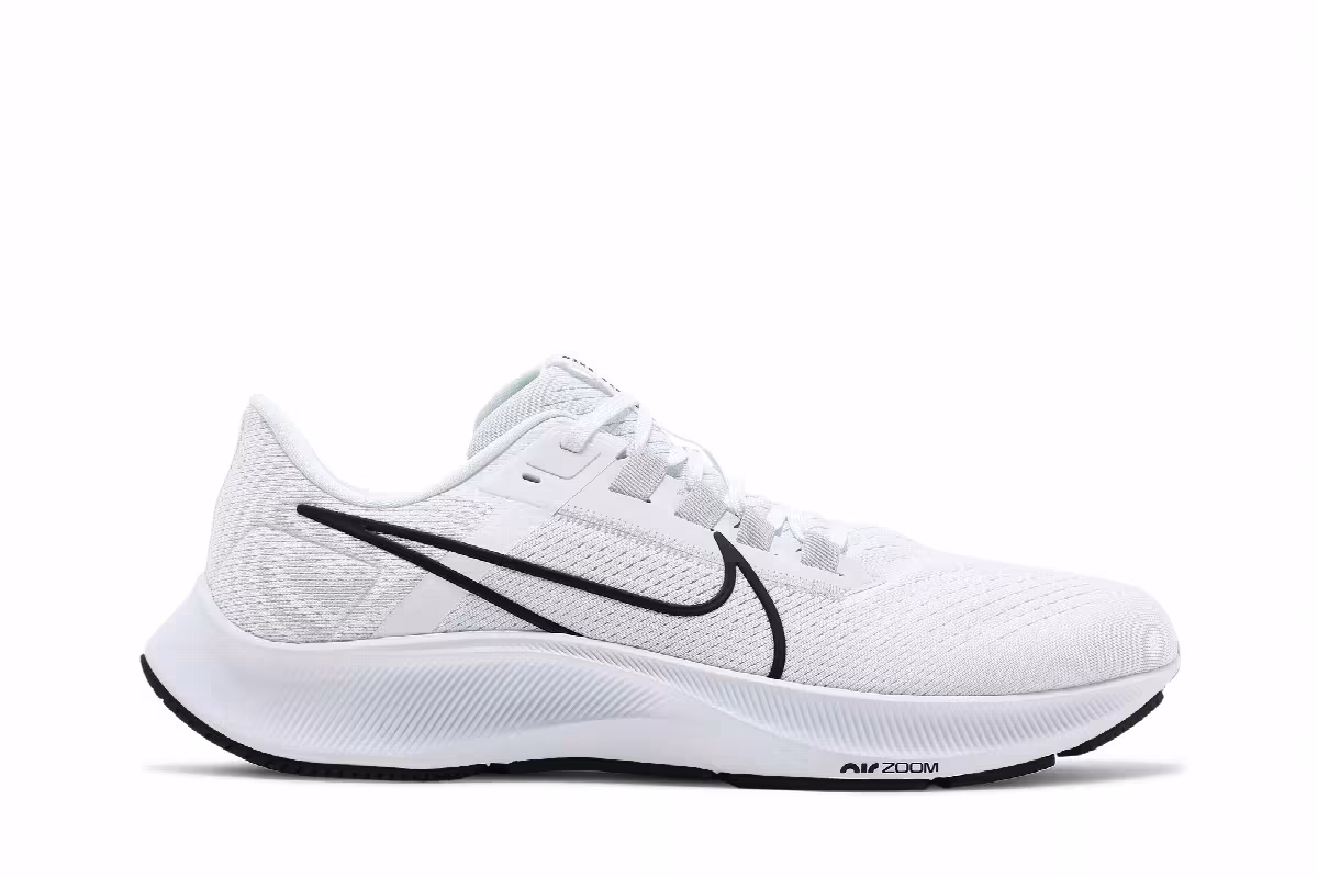 Nike Air Zoom Pegasus 38 White Black, view 2