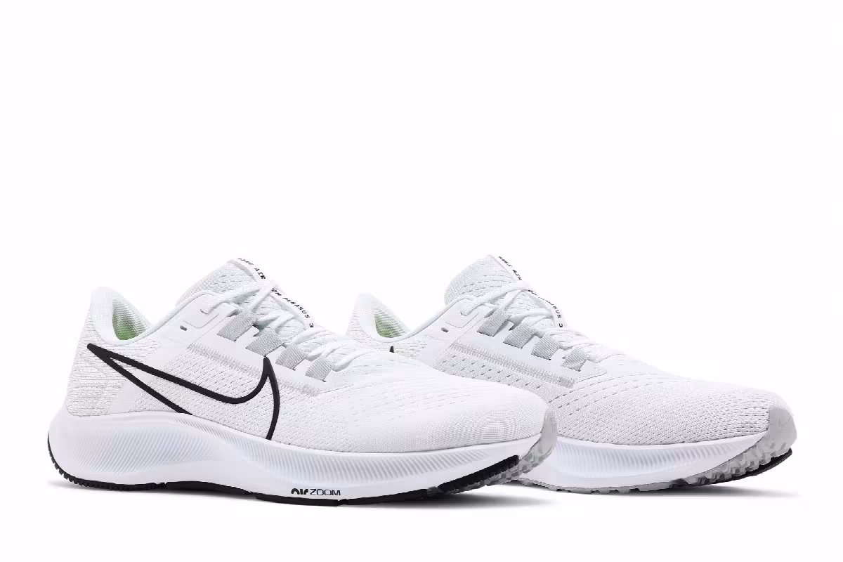 Nike Air Zoom Pegasus 38 White Black, view 9