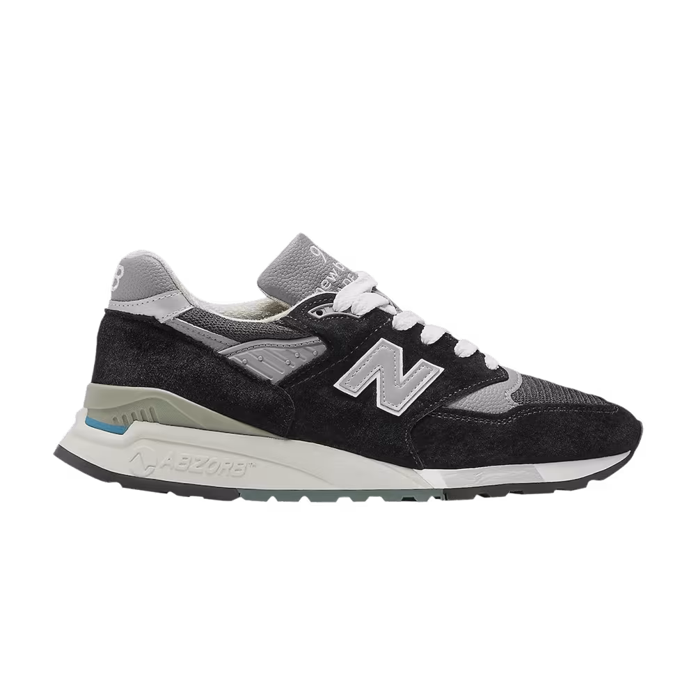 New Balance 998 Made in USA Black Silver