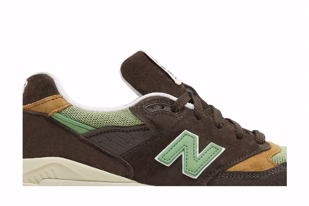 Teddy Santis x New Balance 998 Made in USA Brown Green, view 3