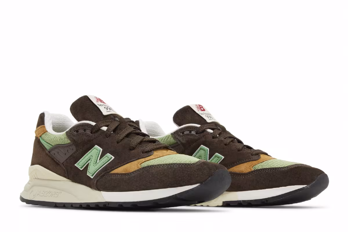 Teddy Santis x New Balance 998 Made in USA Brown Green, view 9