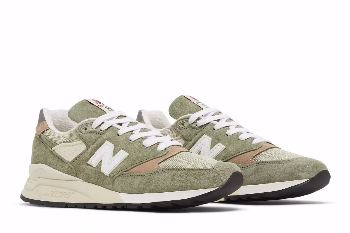 Teddy Santis x New Balance 998 Made in USA Olive Incense, view 9