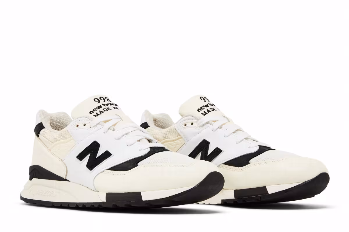 Teddy Santis x New Balance 998 Made in USA White Black, view 9