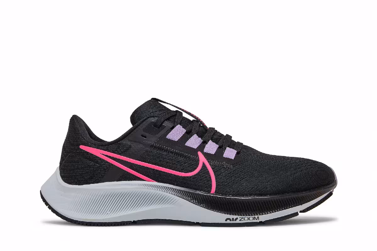 Nike Women's Air Zoom Pegasus 38 Black Hyper Pink, view 2