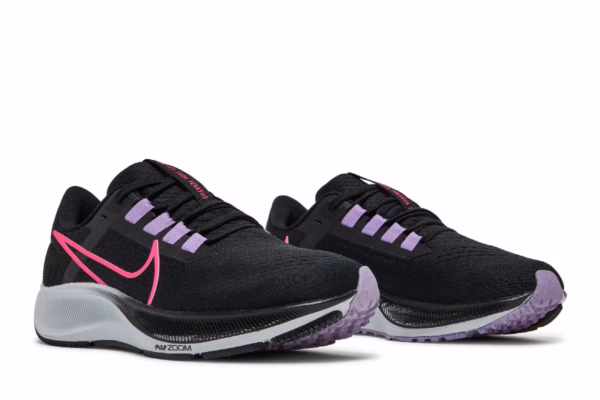 Nike Women's Air Zoom Pegasus 38 Black Hyper Pink, view 9