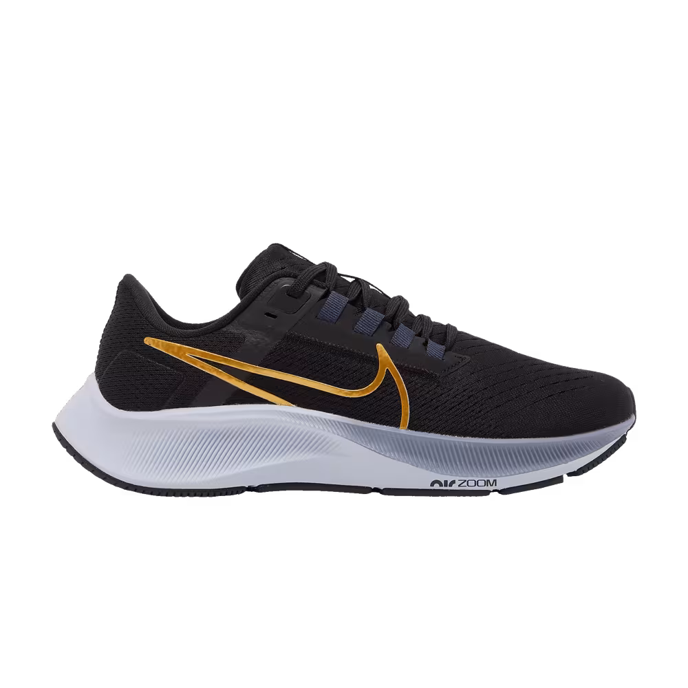 Nike Women's Air Zoom Pegasus 38 Black Metallic Gold Coin