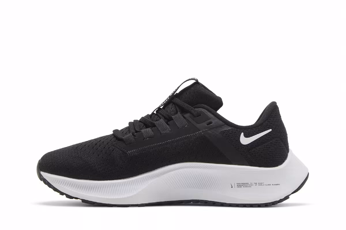 Nike Women's Air Zoom Pegasus 38 Black White, view 4