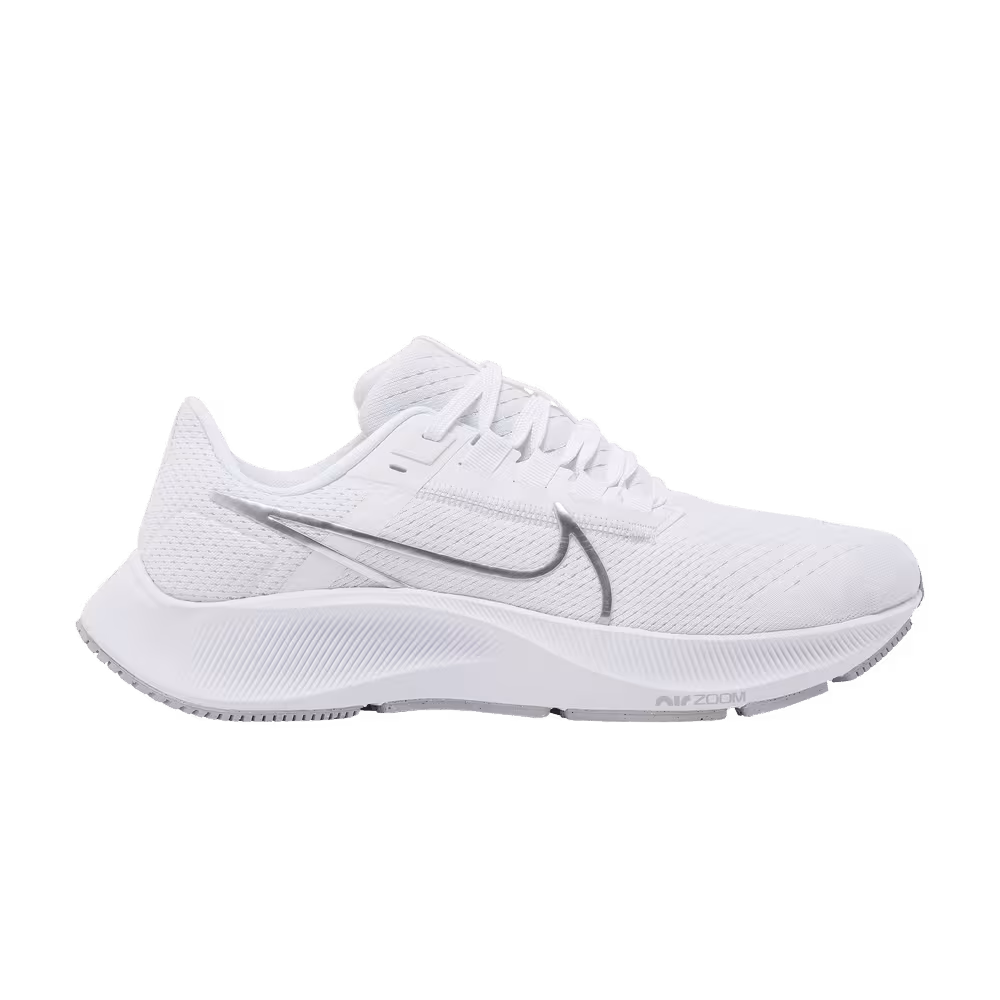 Nike Women's Air Zoom Pegasus 38 White Metallic Silver
