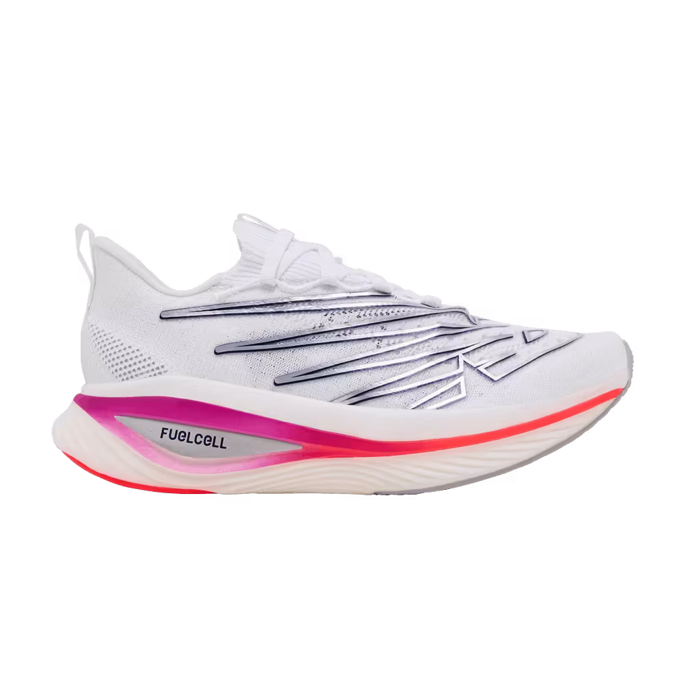 New Balance Women's FuelCell SuperComp Elite v3 White Blue Magenta