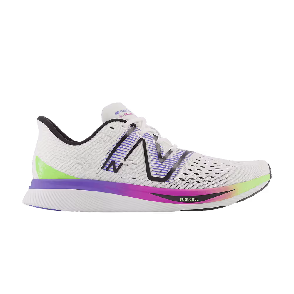 New Balance Women's FuelCell SuperComp Pacer Wide White Indigo Thirty Watt