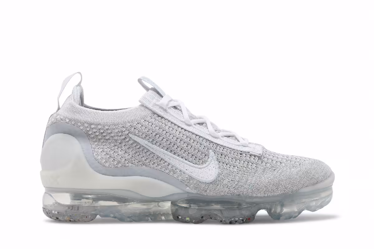 Nike Women's Air VaporMax 2021 Flyknit White Pure Platinum, view 2