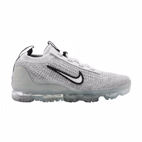 Nike Air VaporMax 2021 Flyknit GS 'White Metallic Silver'