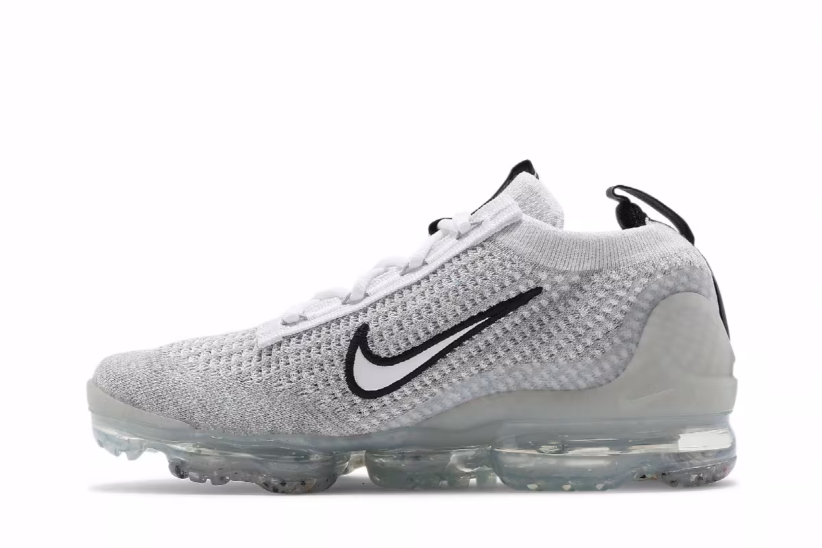Nike Air VaporMax 2021 Flyknit GS White Metallic Silver, view 4