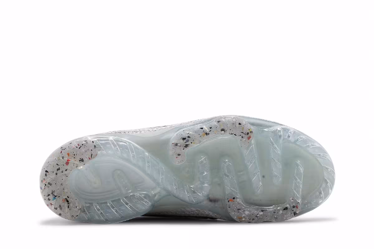 Nike Air VaporMax 2021 Flyknit GS White Metallic Silver, view 5