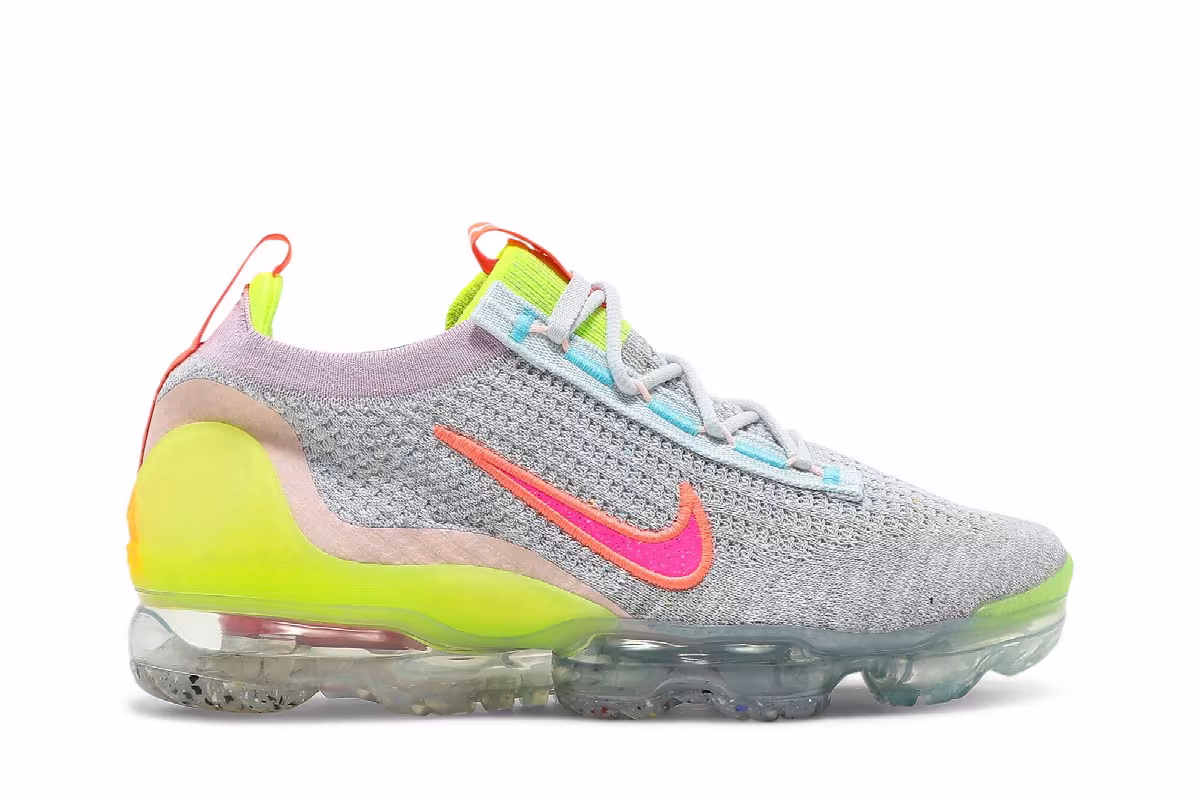 Nike Women's Air VaporMax 2021 Flyknit Neon, view 2