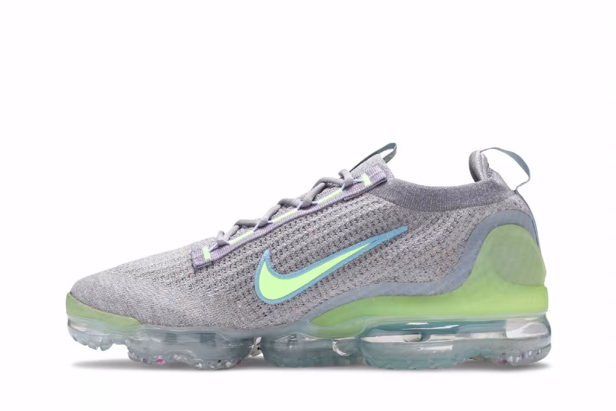 Nike Air VaporMax 2021 Flyknit Grey Light Liquid Lime, view 4