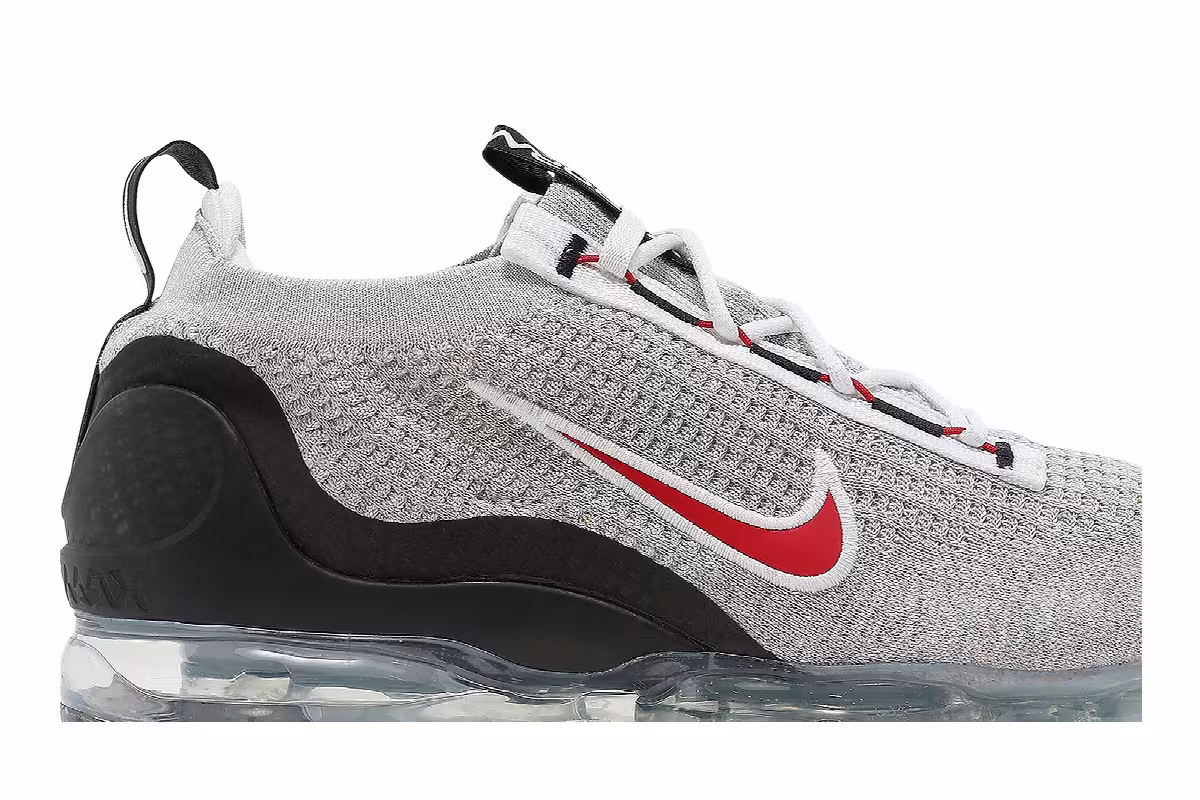 Nike Air Vapormax 2021 Flyknit Light Bone University Red, view 3