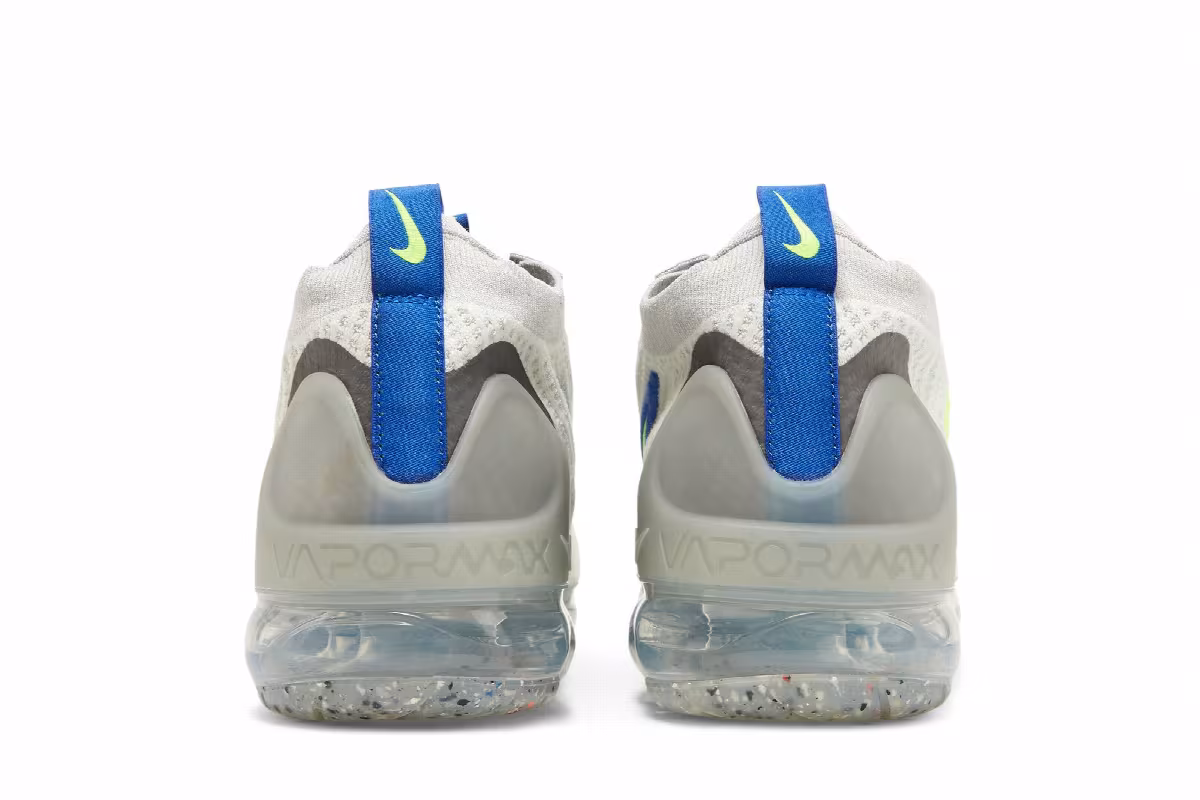 Nike Air Vapormax 2021 Flyknit White Volt Hyper Royal, view 7