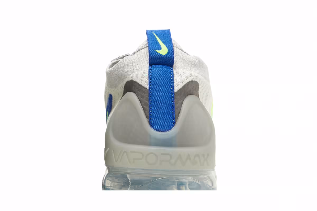 Nike Air Vapormax 2021 Flyknit White Volt Hyper Royal, view 8