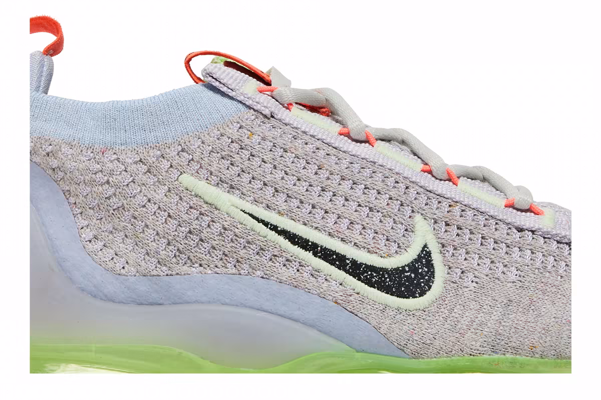 Nike Women's Air VaporMax 2021 Flyknit Light Bone Lime Ice, view 3