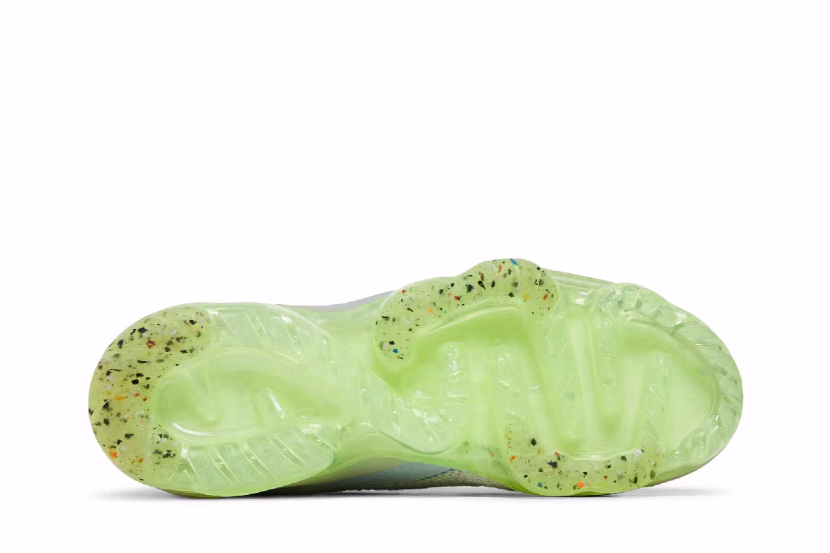 Nike Women's Air VaporMax 2021 Flyknit Light Bone Lime Ice, view 5