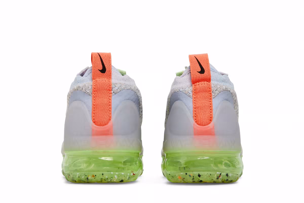 Nike Women's Air VaporMax 2021 Flyknit Light Bone Lime Ice, view 7