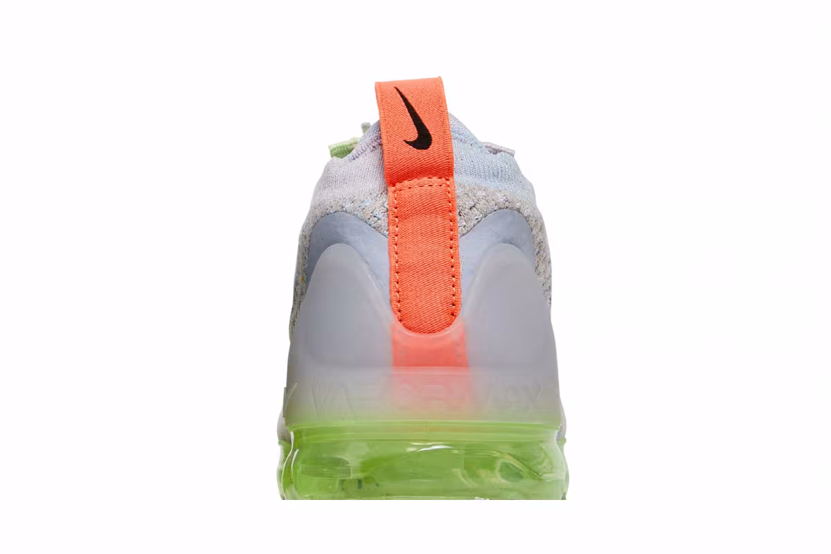 Nike Women's Air VaporMax 2021 Flyknit Light Bone Lime Ice, view 8