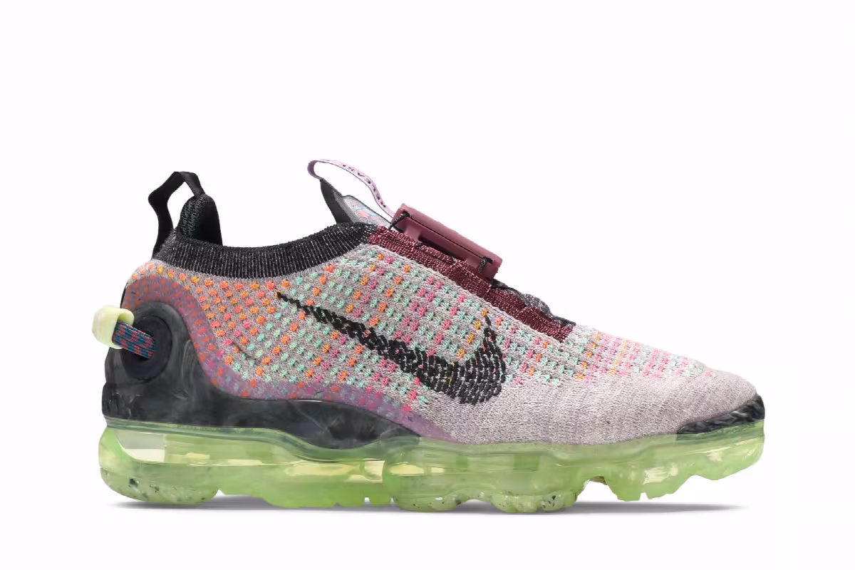Nike Women's Air VaporMax 2020 Flyknit Violet Ash Volt, view 2