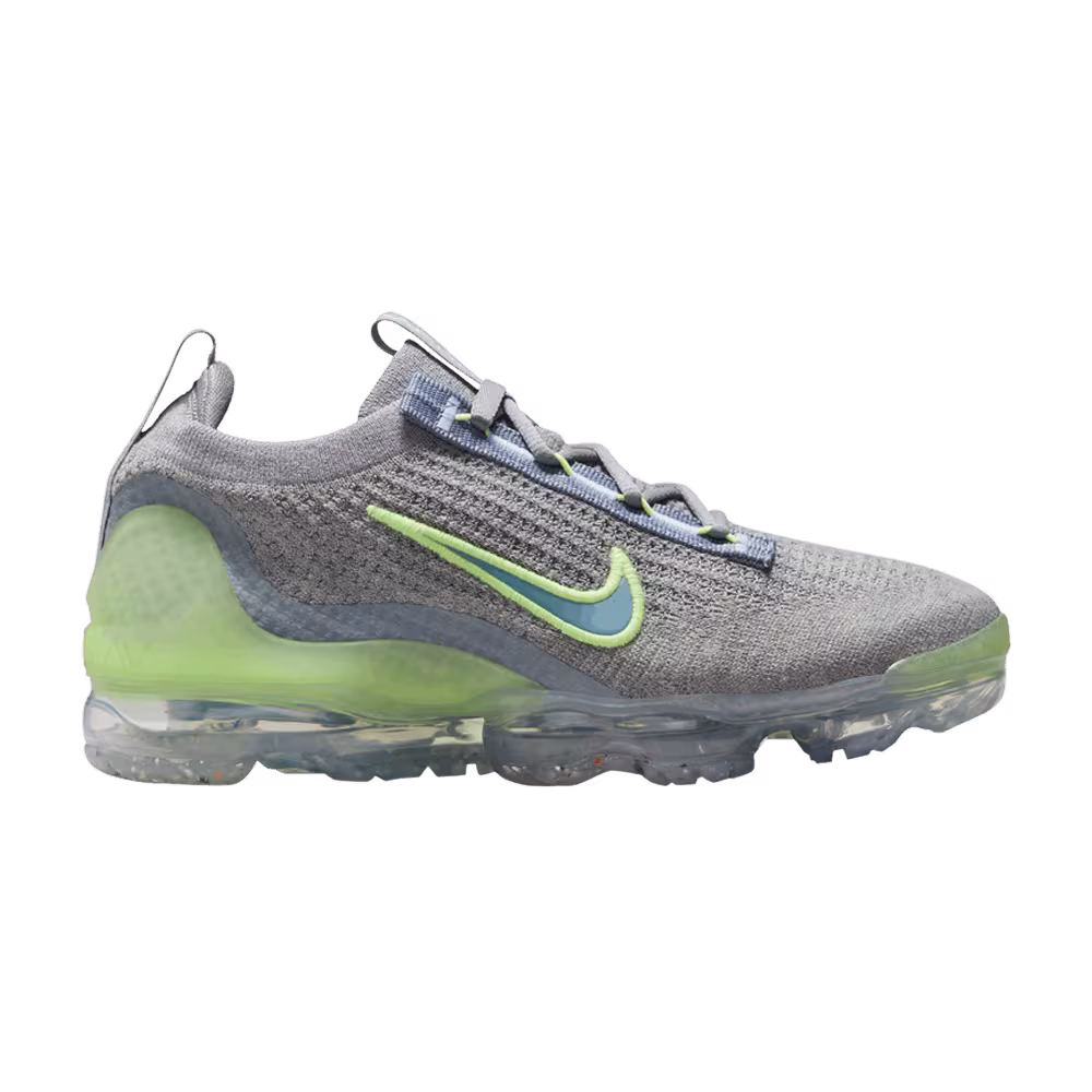 Nike Air VaporMax 2021 Flyknit GS Grey Light Liquid Lime