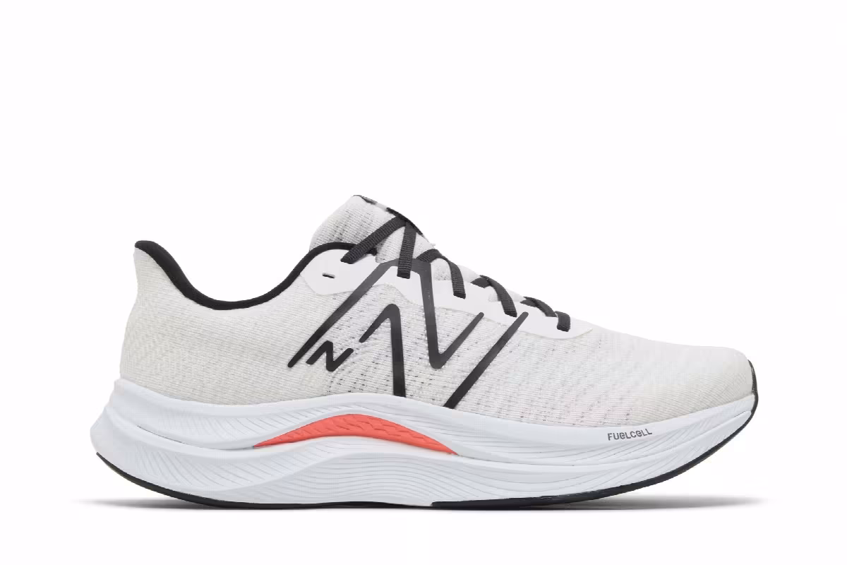 New Balance FuelCell Propel v4 White Black, view 2