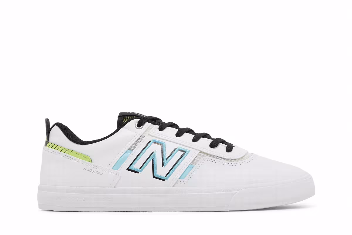 Jamie Foy x New Balance Numeric 306 White Aqua Sky, view 2