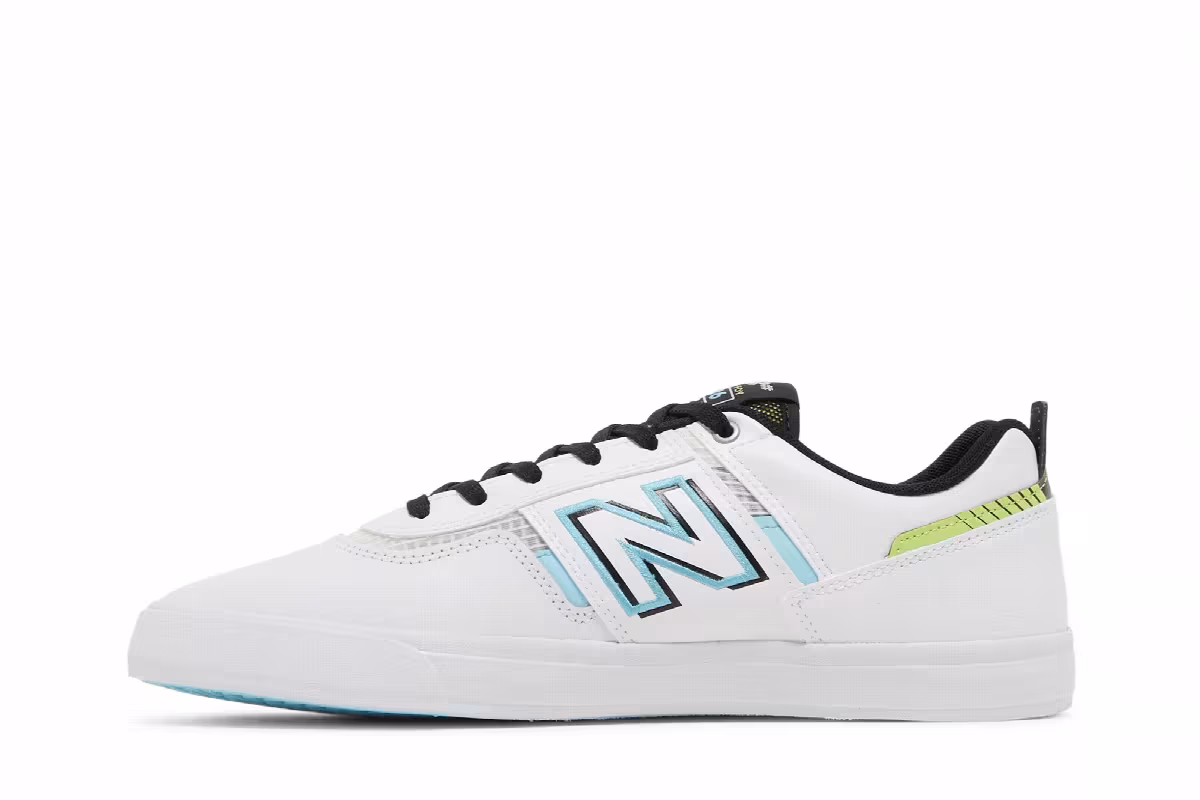 Jamie Foy x New Balance Numeric 306 White Aqua Sky, view 4