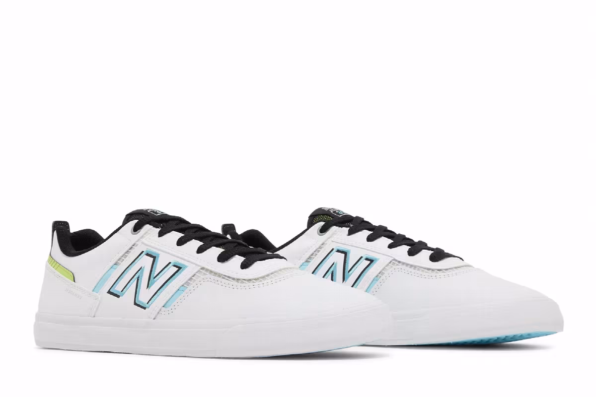 Jamie Foy x New Balance Numeric 306 White Aqua Sky, view 9