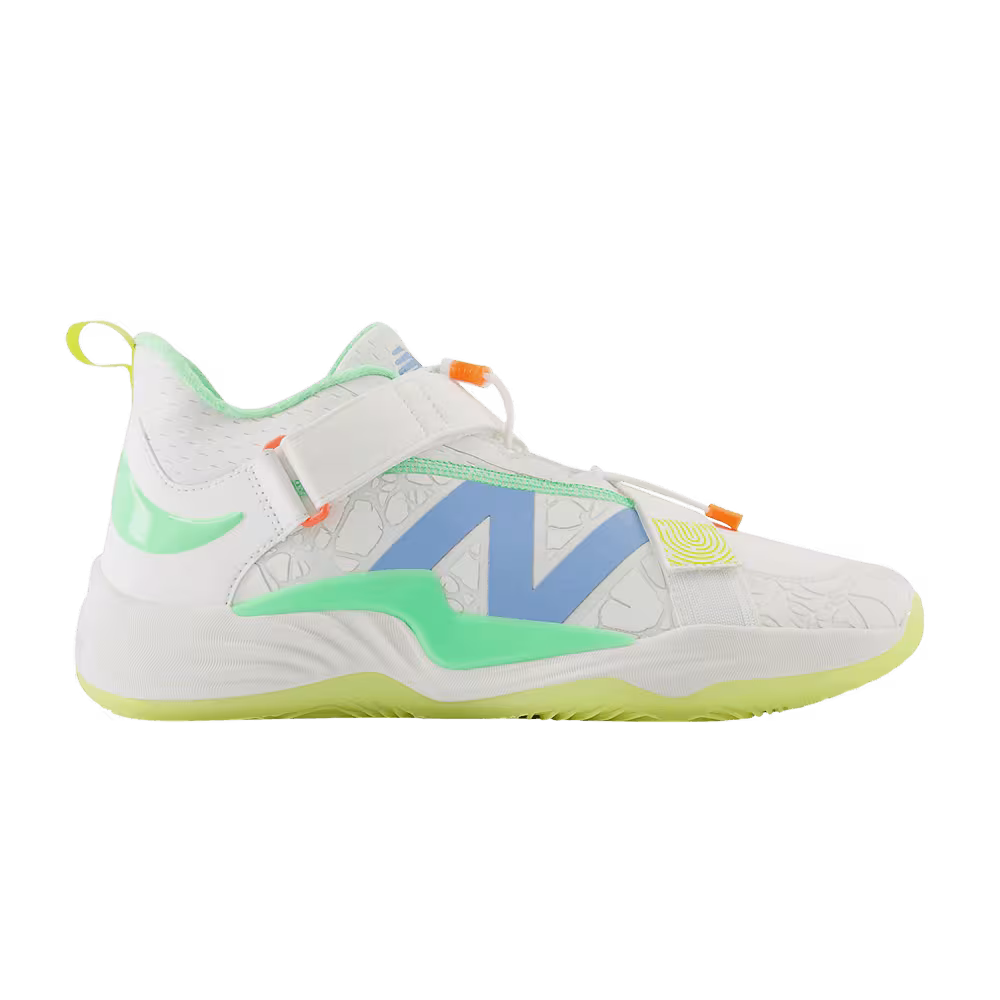 New Balance Lindor 2 Pre-Game 2E Wide Optic White Cosmic Pineapple