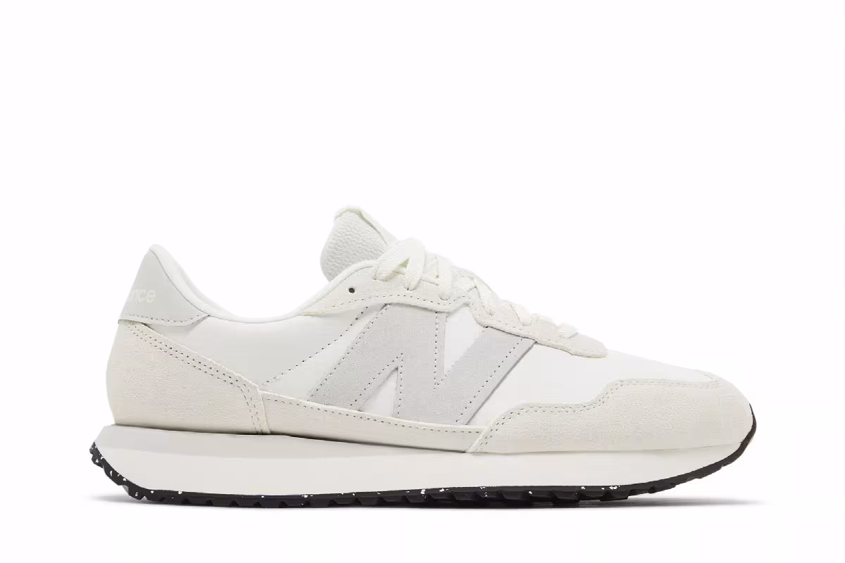 New Balance Women's 237 White Grey Matter, view 2
