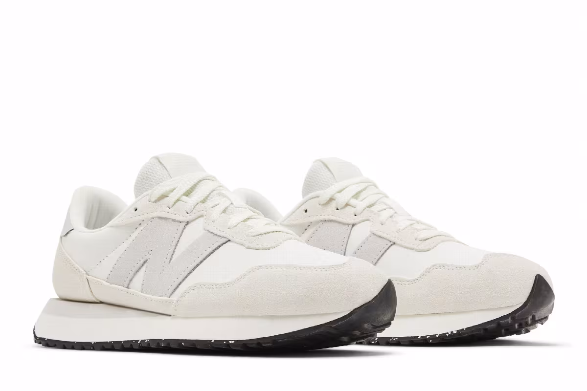 New Balance Women's 237 White Grey Matter, view 9