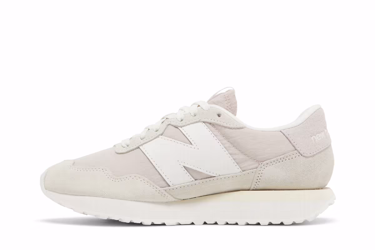 New Balance Women's 237 Sea Salt Stone Pink, view 4