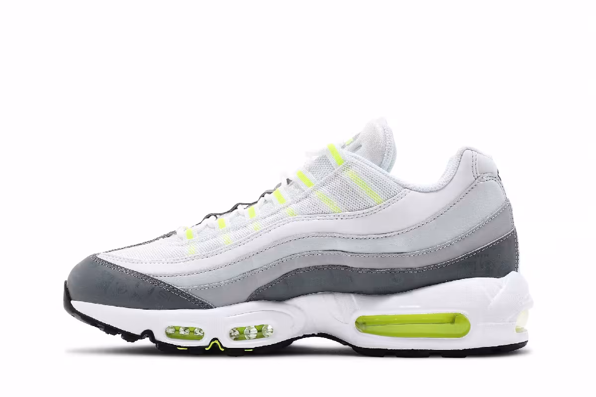 Nike Air Max 95 Logos Pack - White Neon, view 4